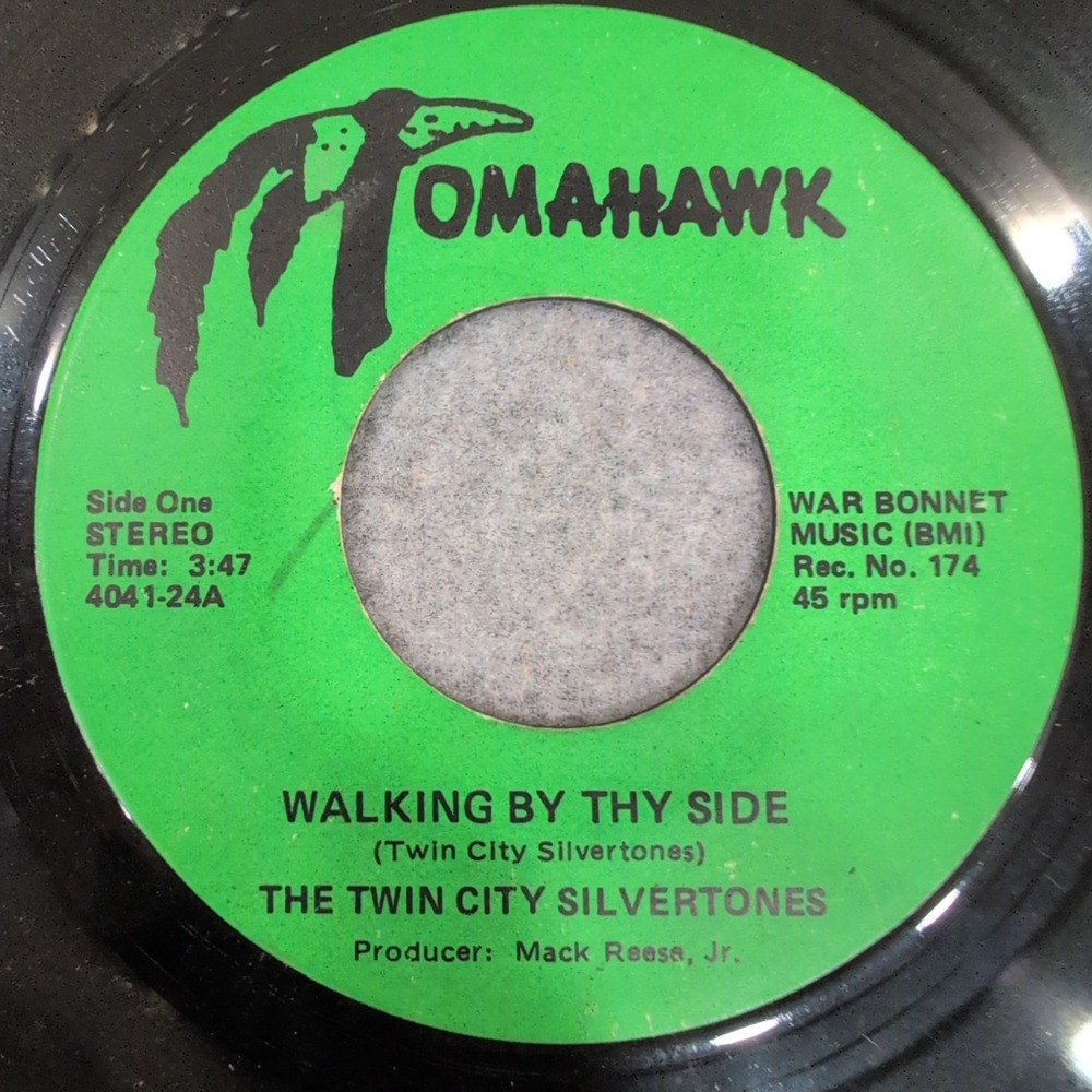 The Twin City Silvertones Walking By Thy Side 45 RPM Tomahawk Rec No 174 Gospel - Picture 1 of 3